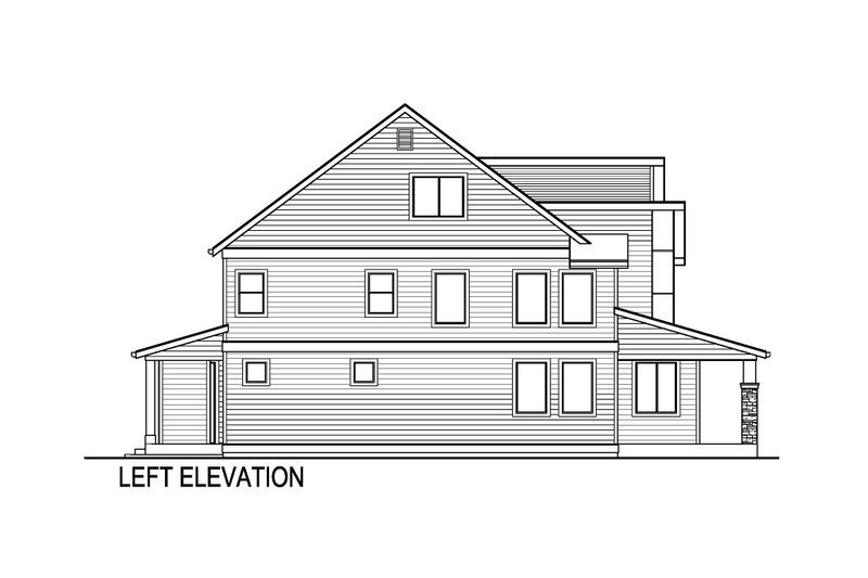 House Plan Design - Exterior - Other Elevation for Contemporary House Plan #569-86 - 5 bed, 4 bath