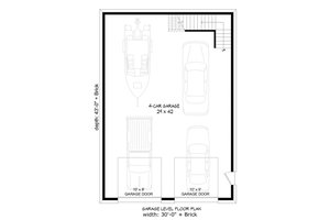 Floor Plan - Main Floor for Traditional House Plan #932-356 - 1 bed, 1 bath