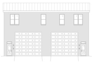 Exterior - Rear Elevation for Contemporary House Plan #932-51 - 5 bed, 3.5 bath
