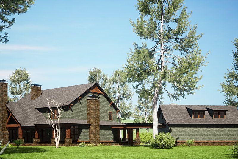 House Design - Exterior - Other Elevation 1 for Country House Plan #17-2398 - 6 bed, 5.5 bath