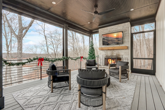 Exterior - Covered Porch 1 for Modern House Plan #437-133 - 3 bed, 3.5 bath
