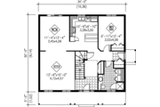 Colonial Style House Plan - 5 Beds 2 Baths 2040 Sq/Ft Plan #25-4237 