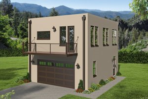 Contemporary Exterior - Front Elevation Plan #932-295
