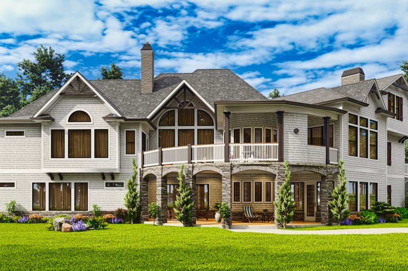 House Plan Design - Exterior - Rear Elevation 2 for Craftsman House Plan #54-697 - 4 bed, 4.5 bath