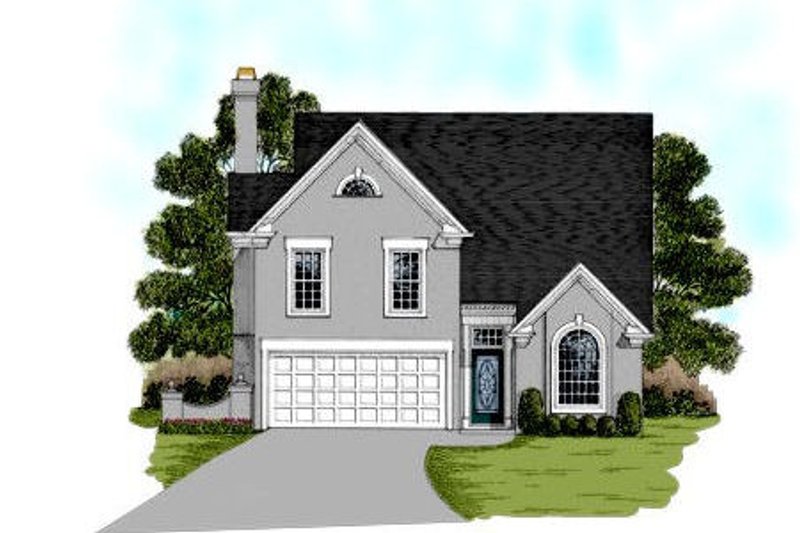 Traditional Style House Plan - 3 Beds 2.5 Baths 1776 Sq/Ft Plan #56-136