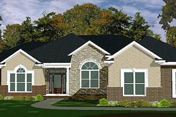 Exterior - Front Elevation for Traditional House Plan #63-178 - 4 bed, 2.5 bath