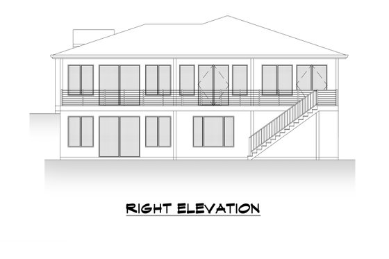 Exterior - Other Elevation 4 for Contemporary House Plan #1066-123 - 3 bed, 3.5 bath