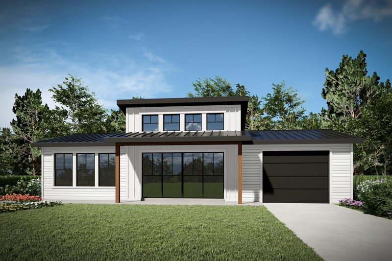 Home Plan - Modern Exterior - Front Elevation Plan #1073-47