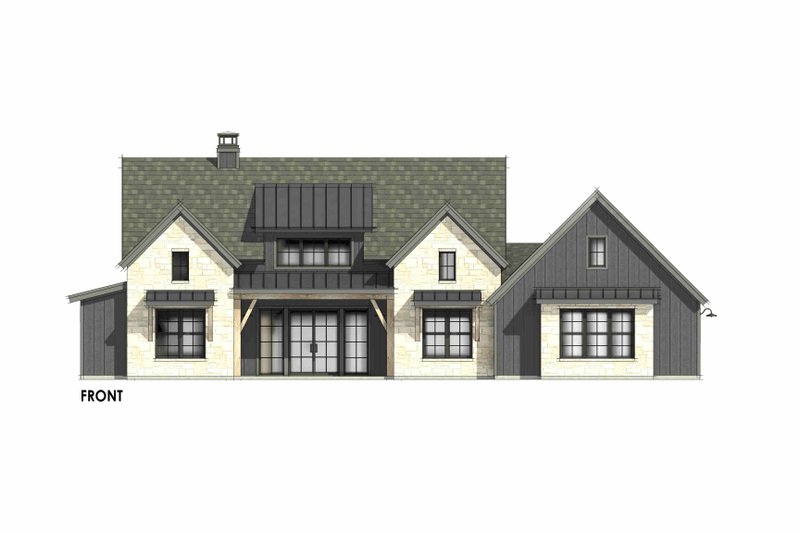 Dream House Plan - Exterior - Front Elevation 7 for European House Plan #1096-85 - 4 bed, 3.5 bath
