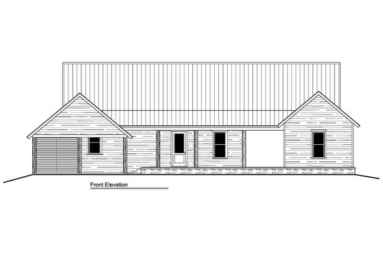 Exterior - Front Elevation 3 for Country House Plan #1081-41 - 2 bed, 2.5 bath