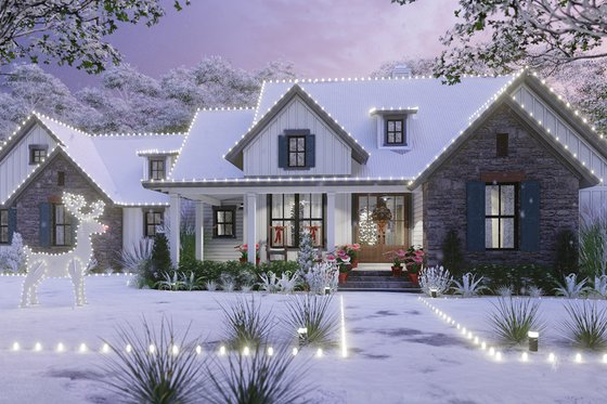 Exterior - Front Elevation 7 for Cottage House Plan #120-269 - 3 bed, 2.5 bath