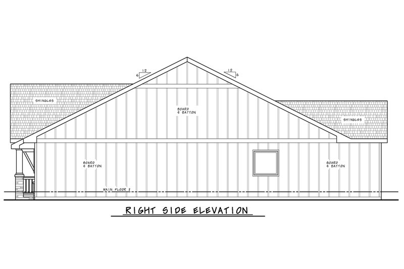 Dream House Plan - Exterior - Other Elevation 1 for Craftsman House Plan #20-2543 - 3 bed, 2 bath