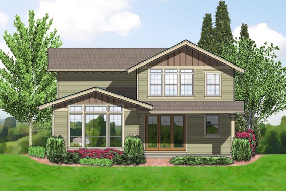 Front View - 2000 square foot Craftsman home