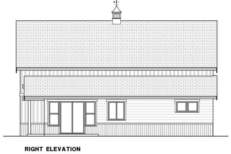 House Design - Exterior - Other Elevation for Farmhouse House Plan #1070-201 - 1 bed, 1 bath