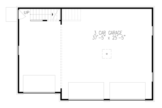 Floor Plan - Main Floor for Traditional House Plan #54-595, 1 bath