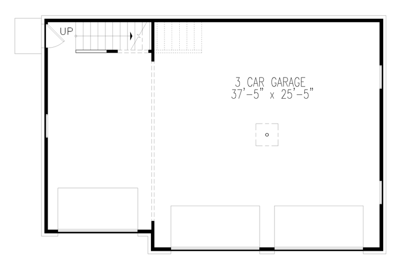 Dream House Plan - Floor Plan - Main Floor for Traditional House Plan #54-595, 1 bath