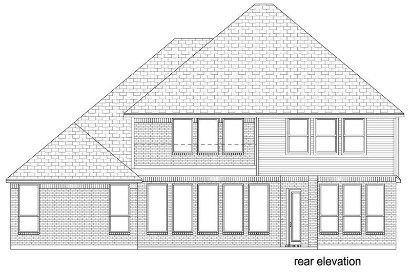 Architectural House Design - Exterior - Rear Elevation for Mediterranean House Plan #84-620 - 4 bed, 3.5 bath