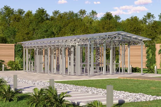 Exterior - Front Elevation 7 for Traditional House Plan #1106-124 - 1 bed, 1 bath