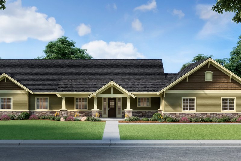 Home Plan - Craftsman Exterior - Front Elevation Plan #112-168