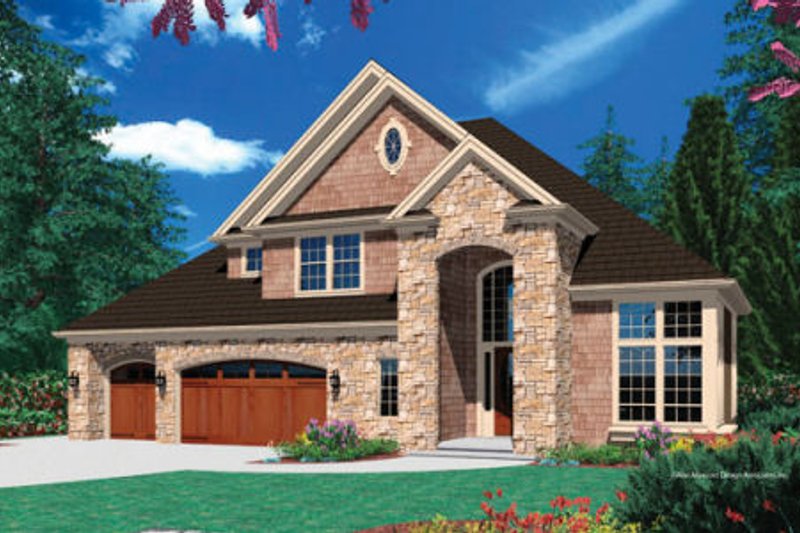 Home Plan - European Exterior - Front Elevation Plan #48-386