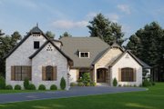 European Style House Plan - 4 Beds 4 Baths 2849 Sq/Ft Plan #923-16 Exterior 