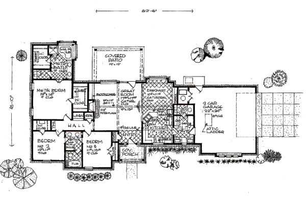 House Plan Design - European Floor Plan - Main Floor Plan #310-658