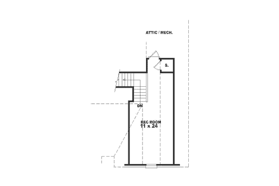 Floor Plan - Other Floor for Southern House Plan #81-237 - 3 bed, 2 bath