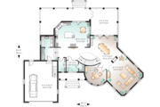 European Style House Plan - 4 Beds 3.5 Baths 3649 Sq/Ft Plan #23-668 