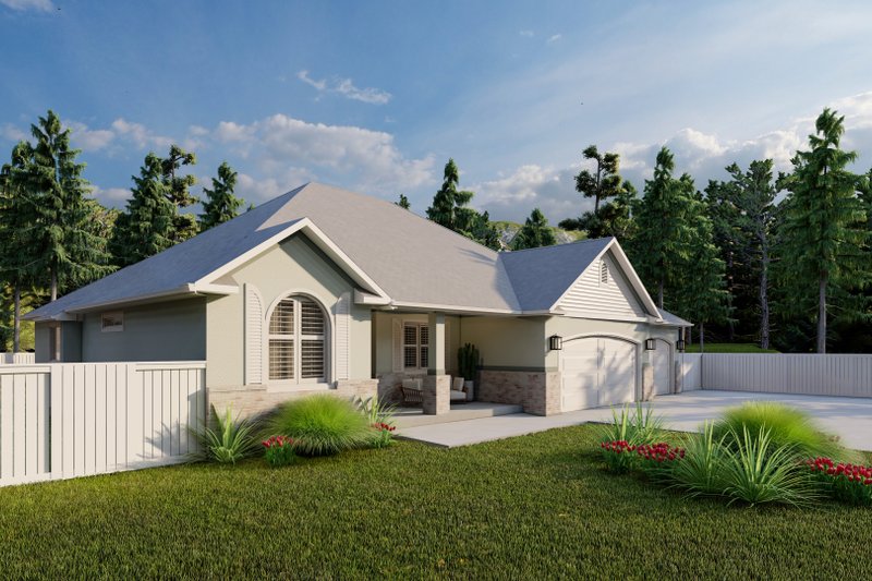 Home Plan - Exterior - Front Elevation 4 for Traditional House Plan #1060-151 - 2 bed, 2.5 bath