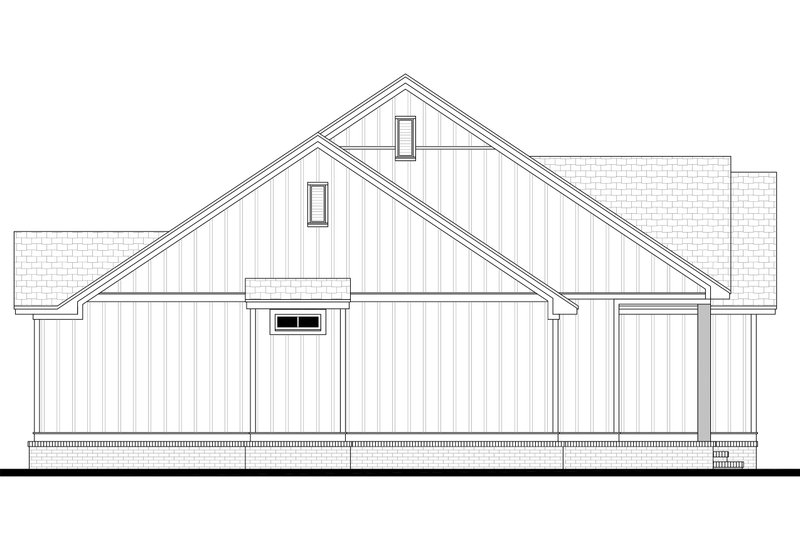 House Blueprint - Left Side Elevation