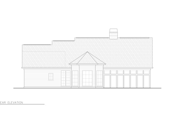 Exterior - Other Elevation 7 for Traditional House Plan #119-131 - 4 bed, 3 bath