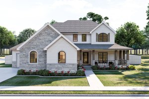 Architectural House Design - Traditional Exterior - Front Elevation Plan #455-668