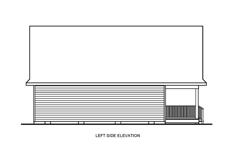 House Blueprint - Exterior - Other Elevation for Farmhouse House Plan #54-627 - 3 bed, 2 bath