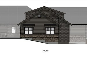 Exterior - Other Elevation for Craftsman House Plan #1069-39 - 2 bed, 2 bath