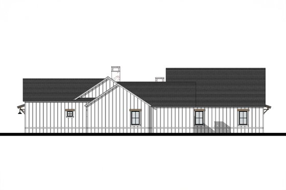 Exterior - Other Elevation 1 for Farmhouse House Plan #1103-1 - 3 bed, 3.5 bath
