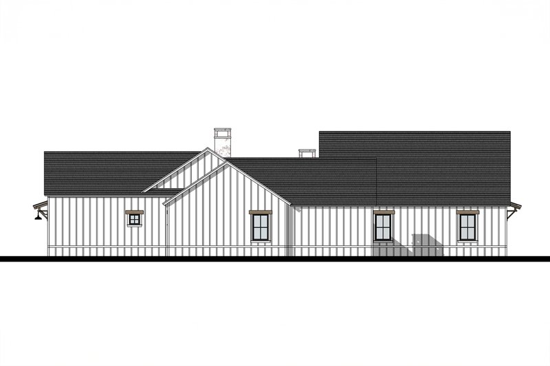 House Design - Exterior - Other Elevation 1 for Farmhouse House Plan #1103-1 - 3 bed, 3.5 bath