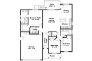 Country Style House Plan - 3 Beds 2 Baths 1467 Sq/Ft Plan #124-593 