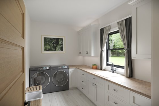 Interior - Laundry for Farmhouse House Plan #1089-49 - 3 bed, 4.5 bath