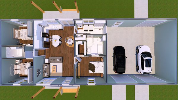 Farmhouse Floor Plan - Other Floor Plan #44-271