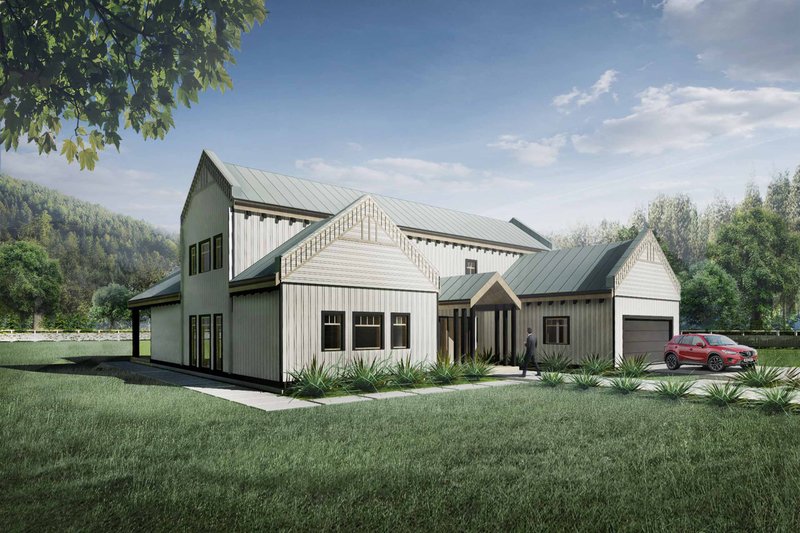 Dream House Plan - Farmhouse Exterior - Front Elevation Plan #924-5