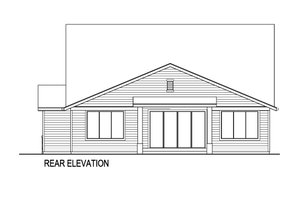 Exterior - Rear Elevation for Farmhouse House Plan #569-46 - 4 bed, 3 bath