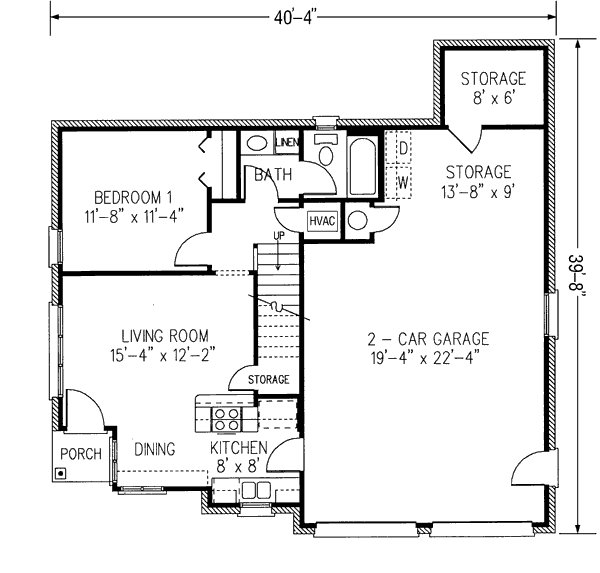 Architectural House Design - European Floor Plan - Main Floor Plan #410-228