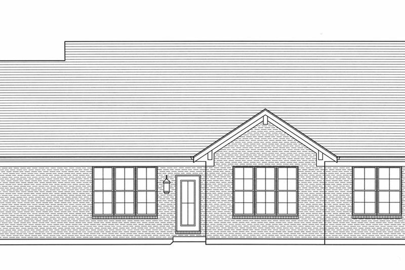 Dream House Plan - Exterior - Rear Elevation for Craftsman House Plan #46-524 - 3 bed, 2 bath