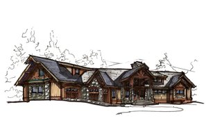 Craftsman Exterior - Front Elevation Plan #921-23