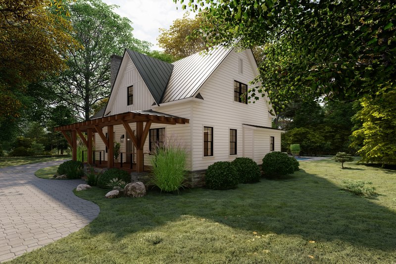 Dream House Plan - Exterior - Front Elevation 3 for Southern House Plan #1094-4 - 4 bed, 3.5 bath