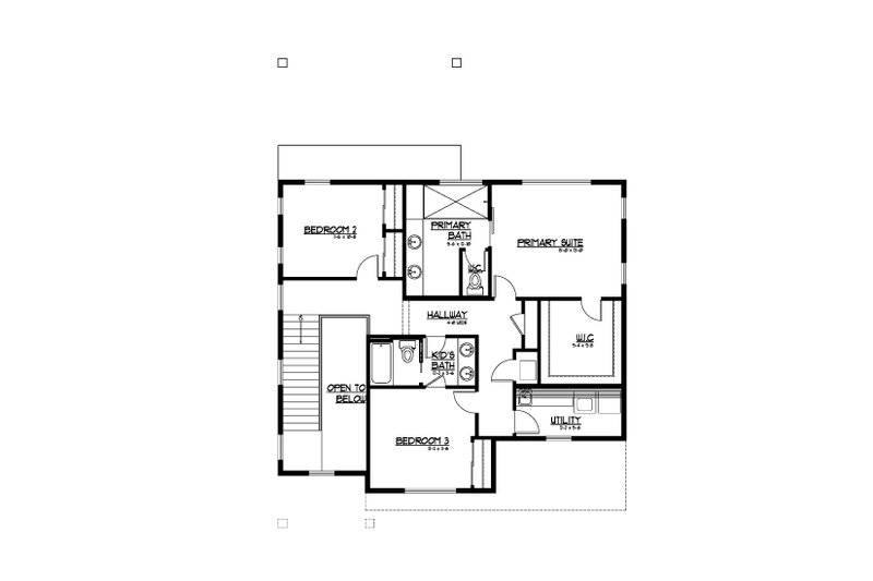 House Plan Design - Floor Plan - Upper Floor for Traditional House Plan #569-99 - 5 bed, 4 bath