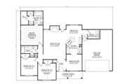 Ranch Style House Plan - 3 Beds 2 Baths 1586 Sq/Ft Plan #412-136 