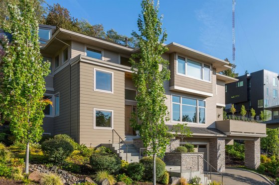 Exterior - Front Elevation 3 for Modern House Plan #48-613 - 4 bed, 4 bath