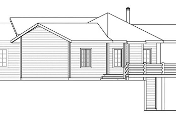Exterior - Other Elevation 1 for Craftsman House Plan #124-853 - 2 bed, 2 bath
