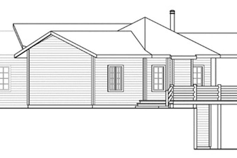 Home Plan - Exterior - Other Elevation 1 for Craftsman House Plan #124-853 - 2 bed, 2 bath